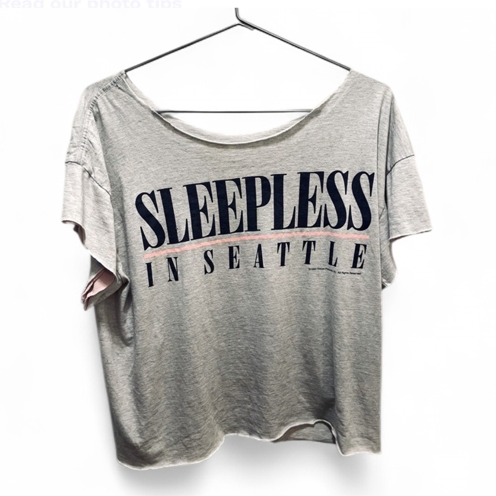 Vintage Gray Sleepless in Seattle T-Shirt